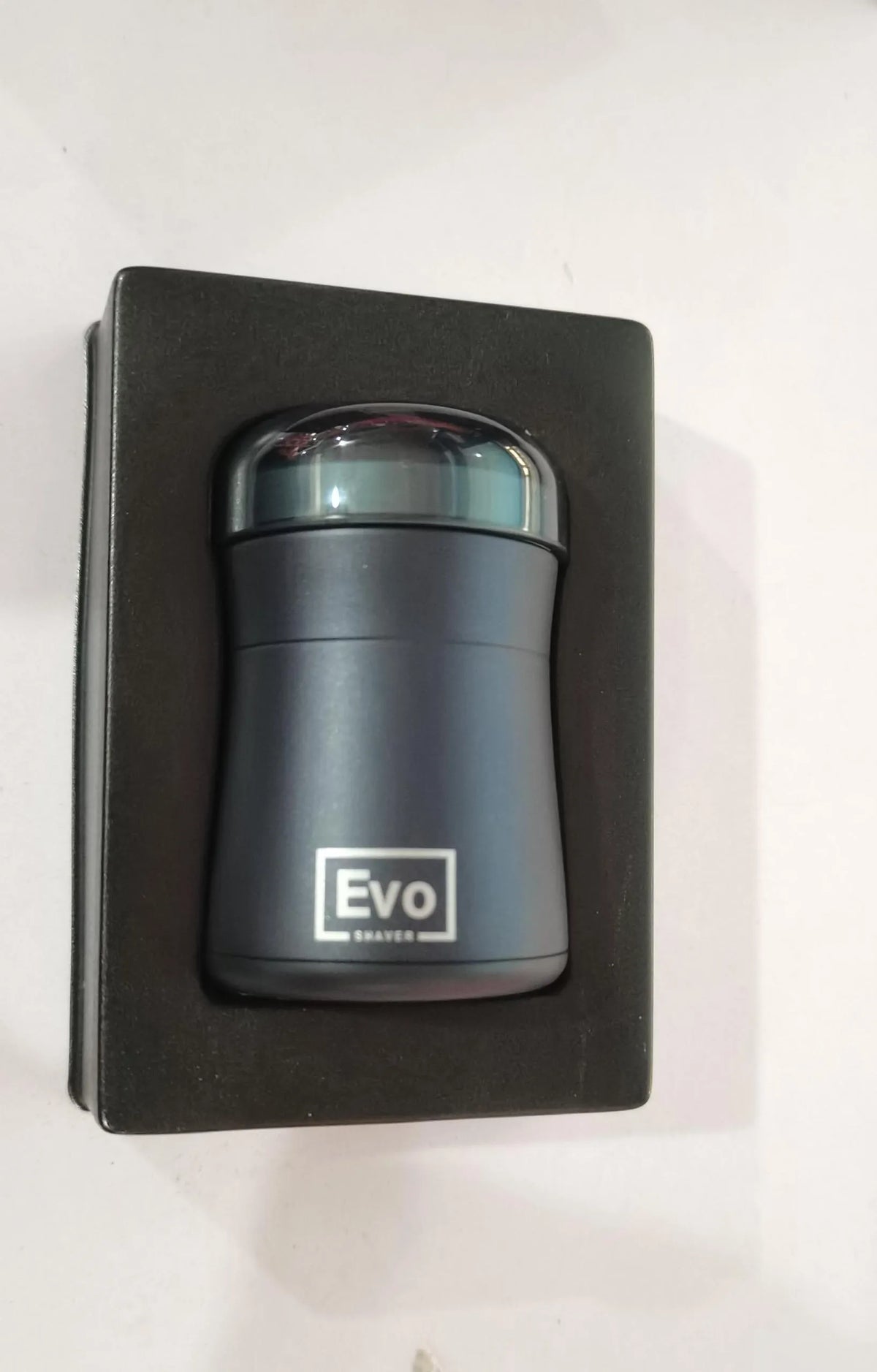 EVO SHAVER electric portable shaver in space blue with rotary 3 heads and Type C charging port