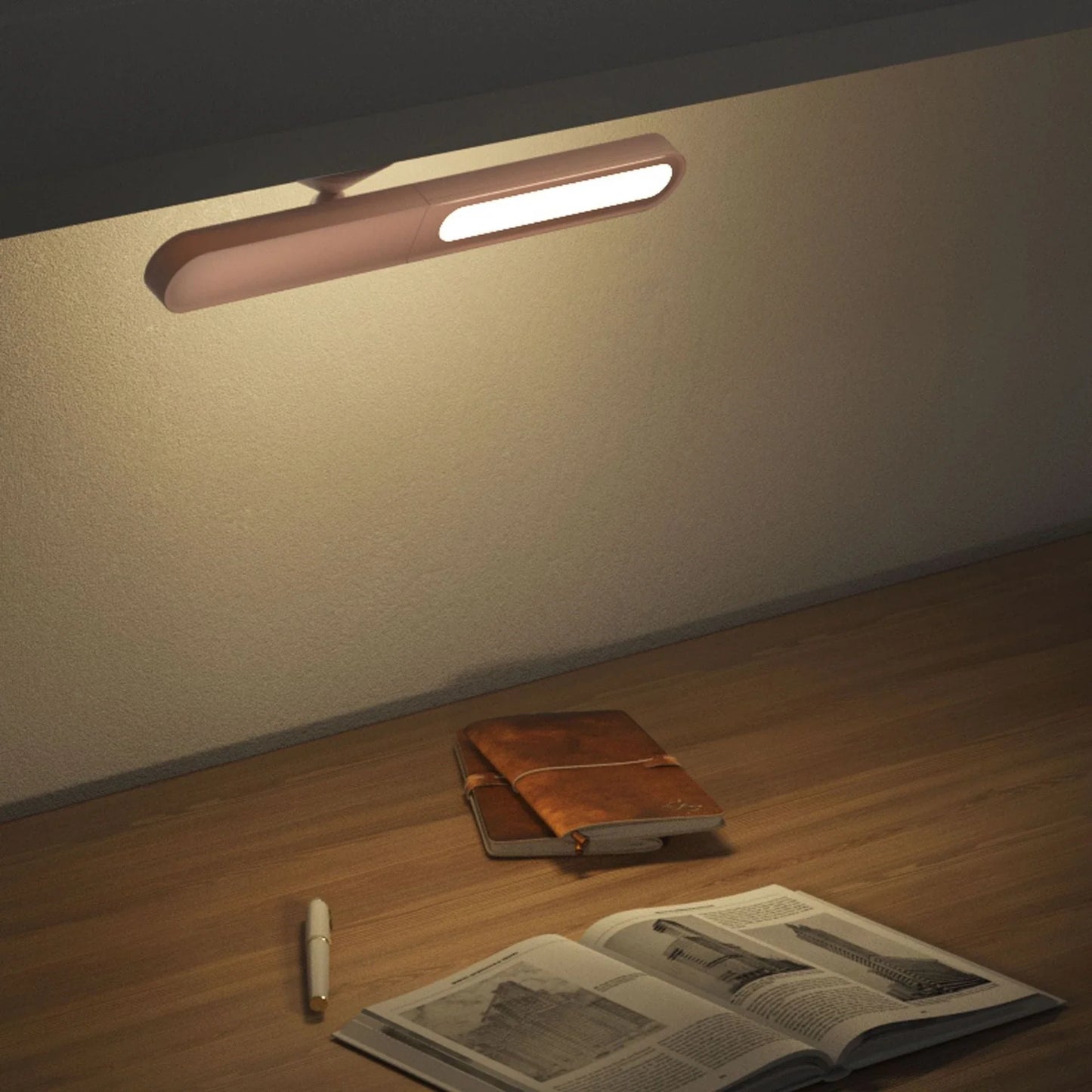 Versatile Magnetic Desk Lamp with Geometric Design, Wireless and Multi-Functional Lighting Solution