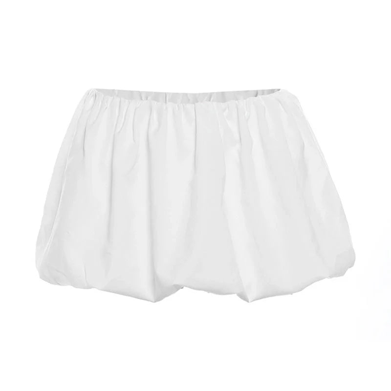 Women's slim suits V-neck zipper long-sleeved top and mini skirt two-piece set in white and black