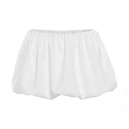 Women's slim suits V-neck zipper long-sleeved top and mini skirt two-piece set in white and black