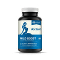 A bottle containing 60 dietary supplement capsules with probiotic, turmeric, and moringa.