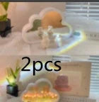 DIY Tulip Night Lamp with LED light and decorative mirror in pink, purple, or blue