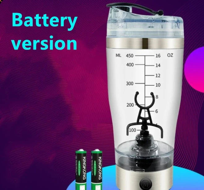 Portable USB-powered electric protein shake mixer with vortex blending technology and large 600ml capacity