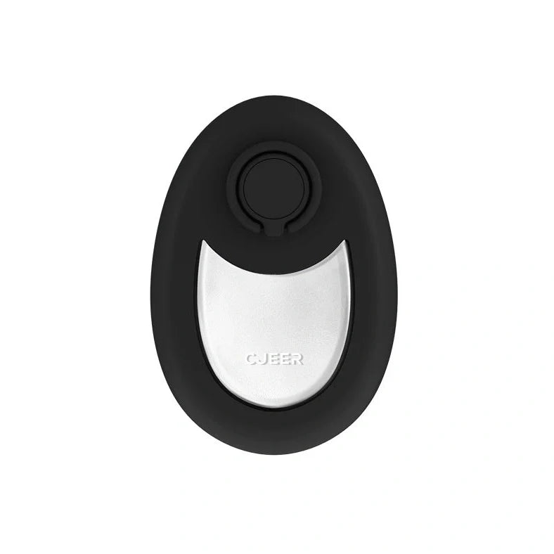 Green crystal hair removal device with metal ring grip on flat nano-glass surface