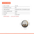 Waterproof simple exterior wall landscape lamp with built-in light source for stair and aisle installation