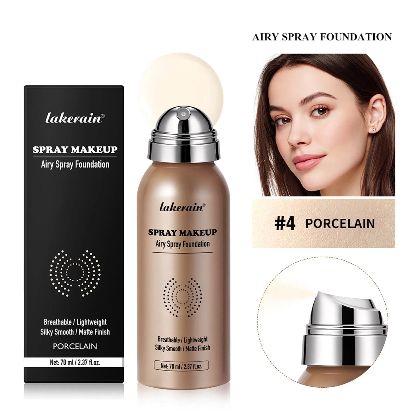 Even Skin Tone Liquid Foundation 70ml in Beige shade with concealer and brightening effect