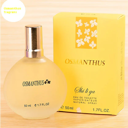 Women's floral perfume set with 50ml jasmine, rose, osmanthus, lily, lavender bottles light 3-7% scents