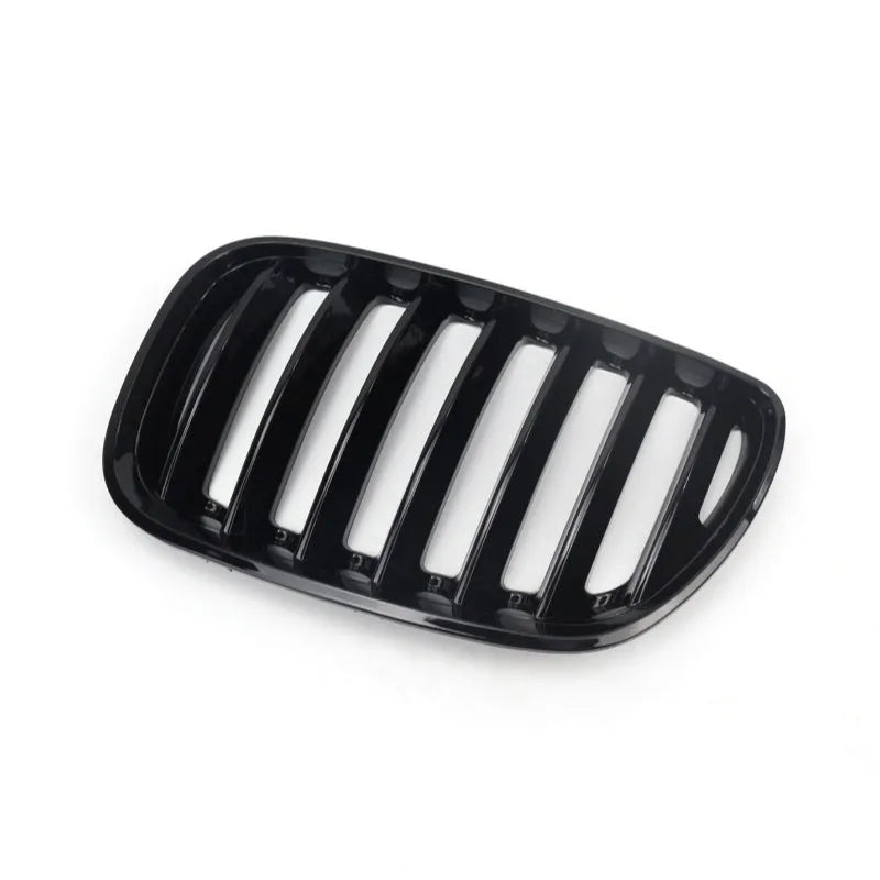 Bright black ABS plastic grille modification kit for BMW X5E 53 front styling