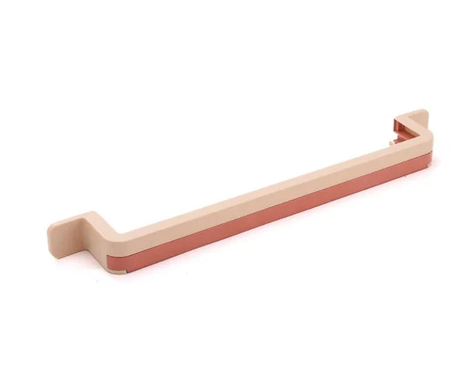 Rotating towel rack in various colors, featuring folding arms and a space-saving design for easy bathroom storage