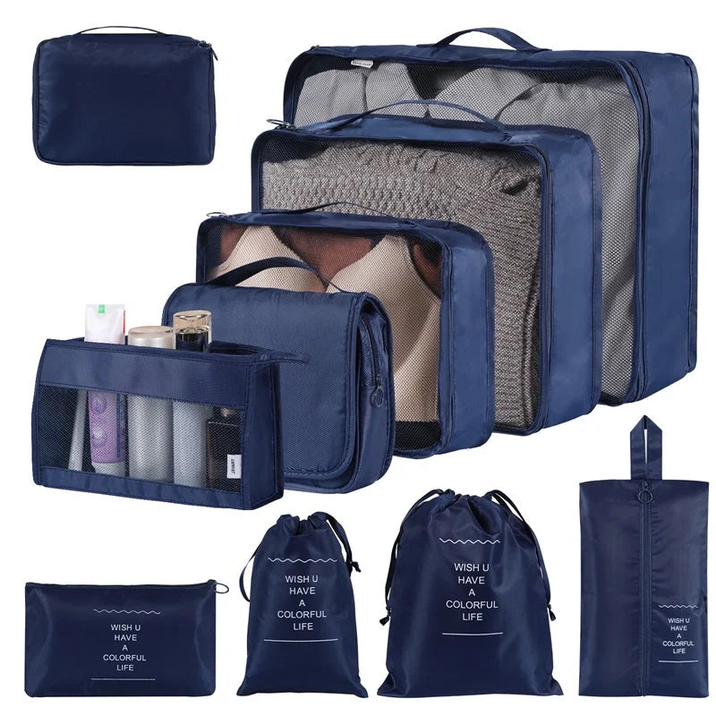 Home Fashion Simple Solid Colour Storage Bag Set in various colours