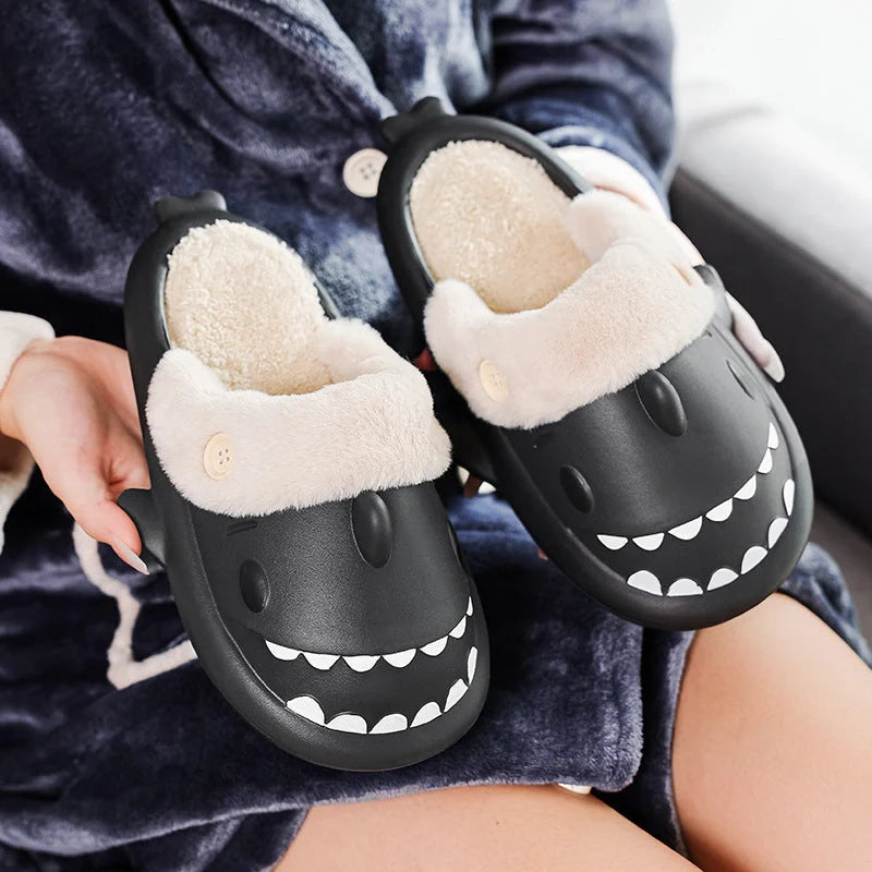 Winter Shark Shoes House Slippers in various colours with unique shark design