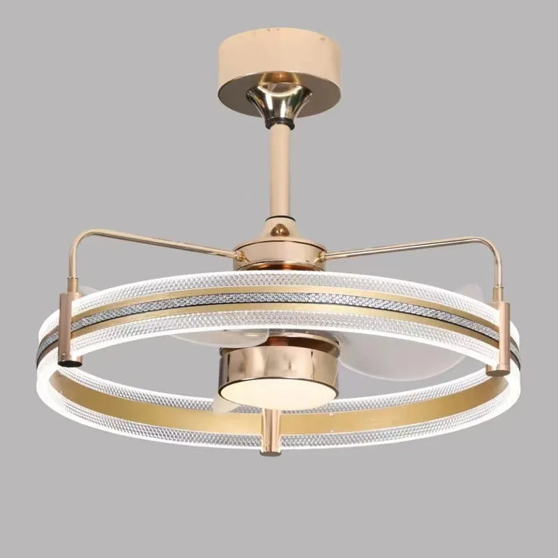 Modern remote control ceiling fan light with acrylic shade in black finish, 60cm diameter.