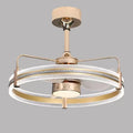 Modern remote control ceiling fan light with acrylic shade in black finish, 60cm diameter.