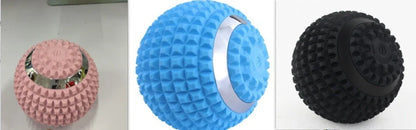 Four-Speed Electric Massage Ball in black, blue, and pink for muscle recovery