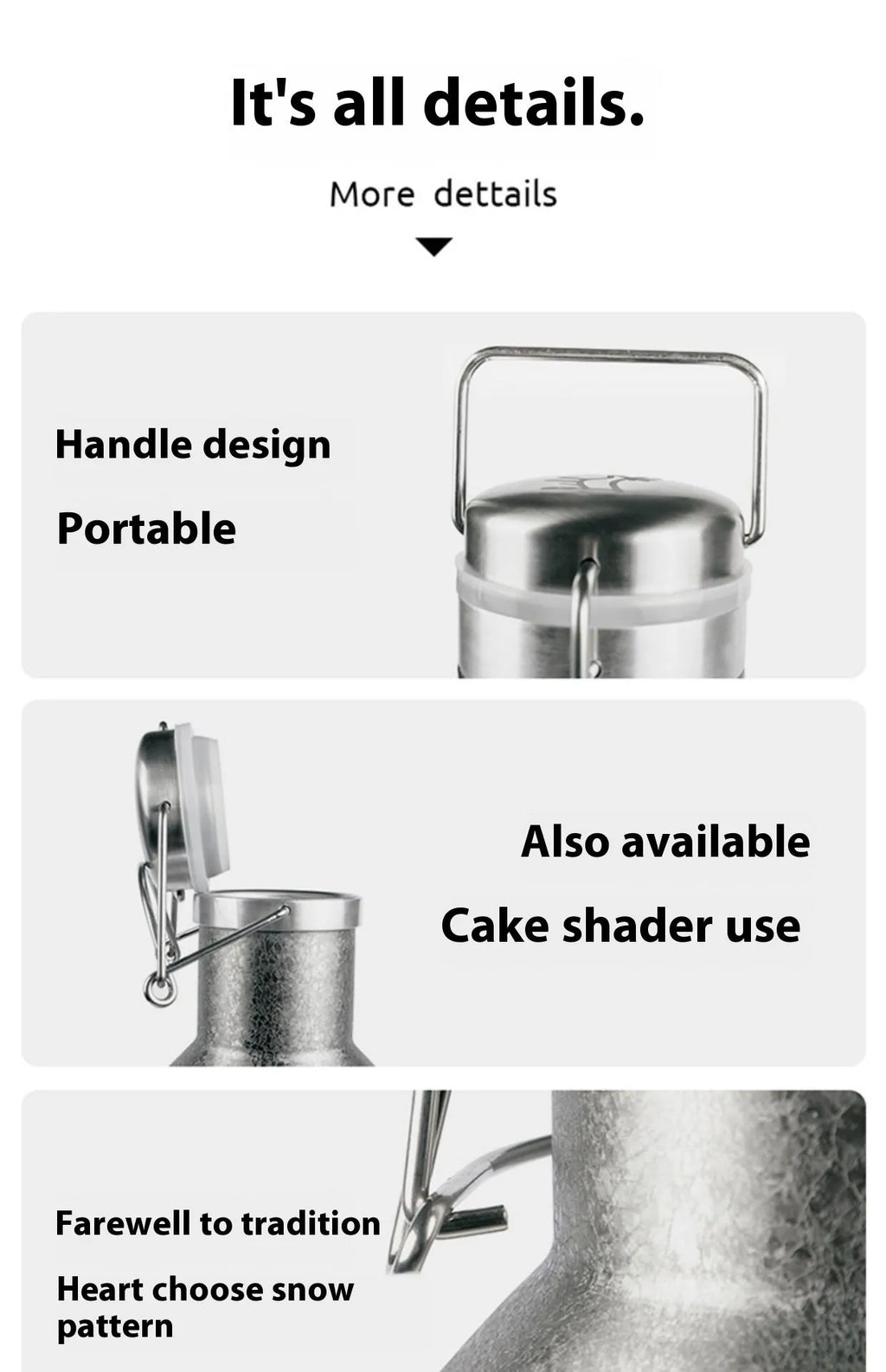 Stainless steel thermal pot with large capacity, showing single-layer and double-layer insulation options