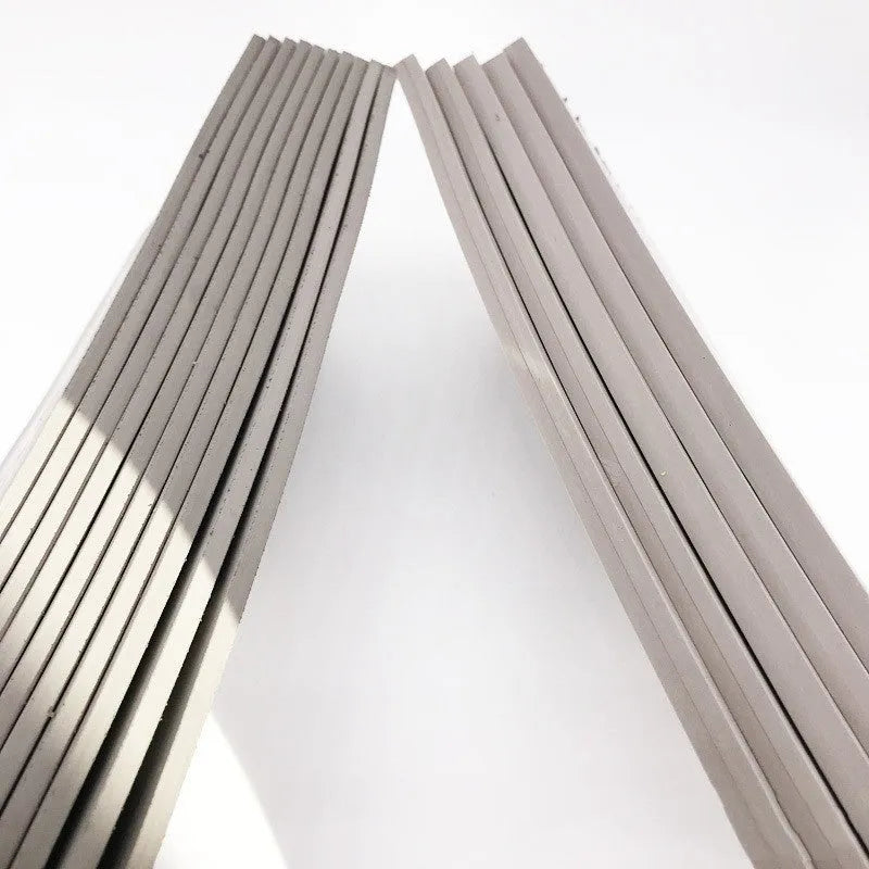 Black and grey plastic light-sensitive mat for seal making in three thickness options