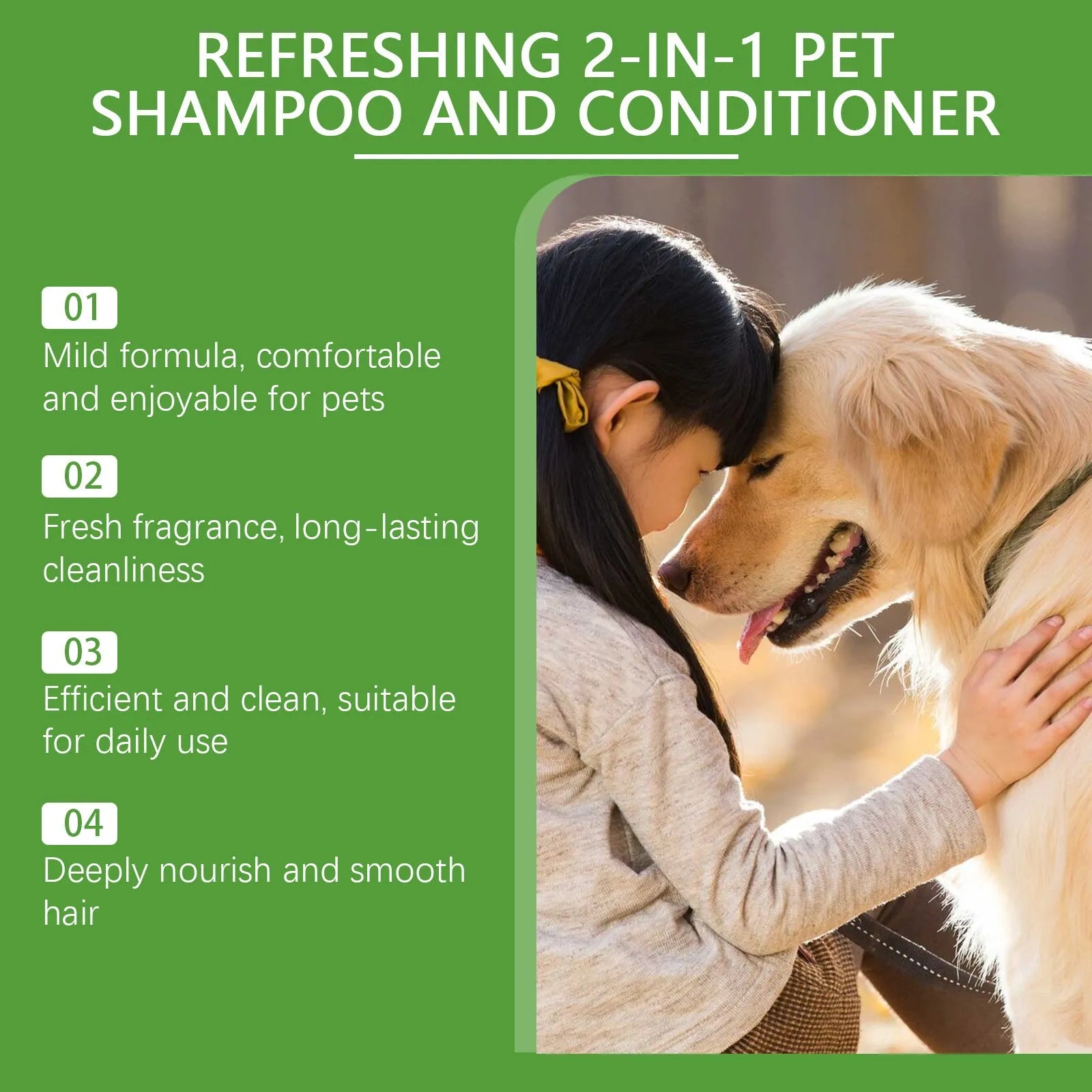 A 100ml bottle of pet 2-in-1 shampoo and fragrance shower gel, 12.8cm tall.
