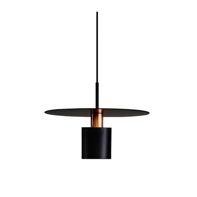 Modern minimalist small droplight chandelier in black 30cm for bedroom or study
