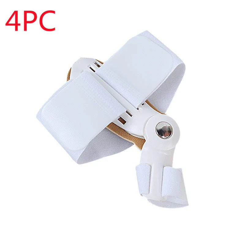 Hallux Valgus Corrector Plastic Toe Sleeves with adjustable straps for bunion relief and toe alignment