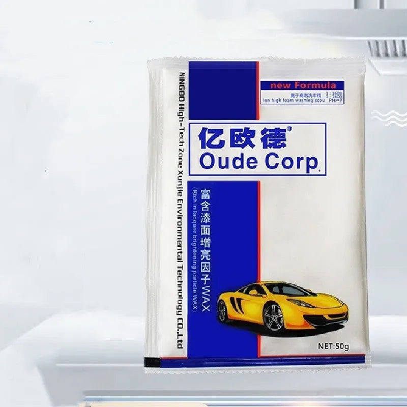 Foam King Wax Powder Car Wash Detergent 50g pack with car wash powder