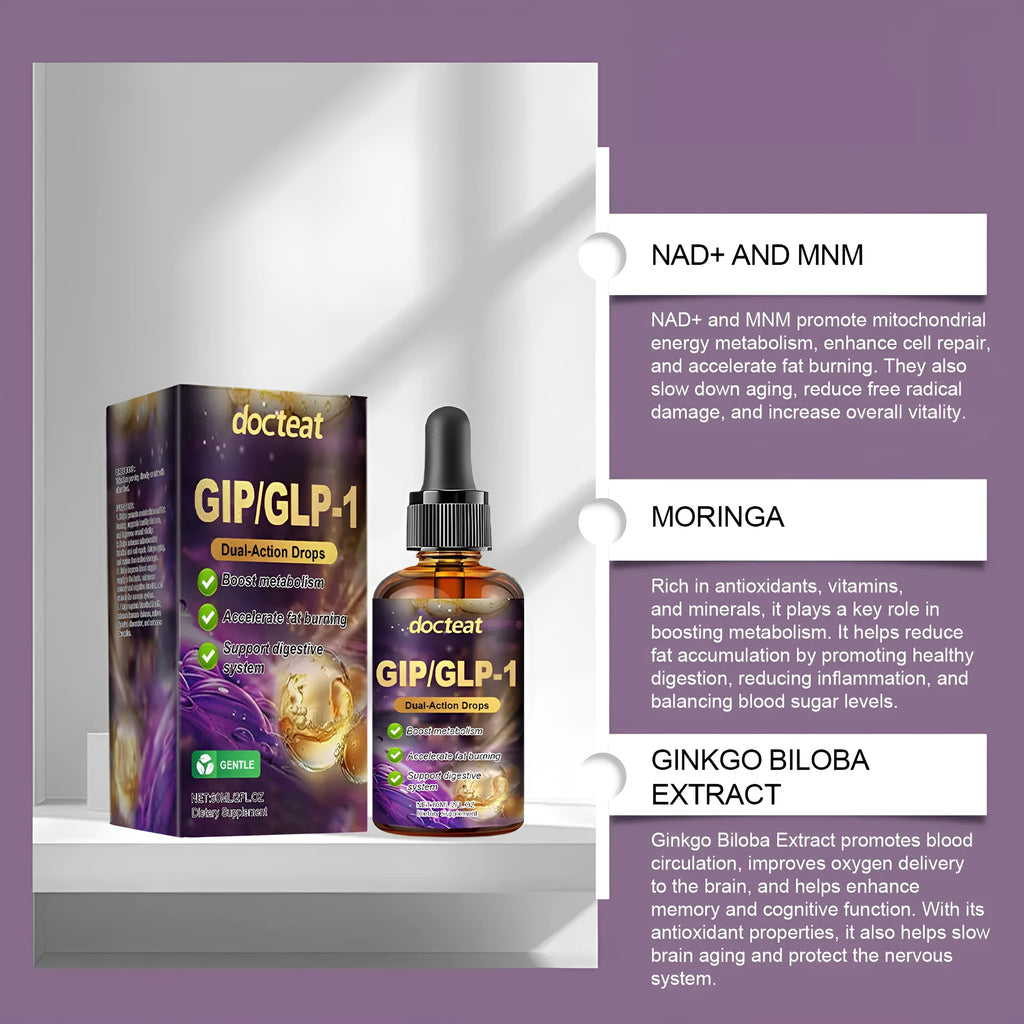 60ml glass bottle of balance relief liquid supplement drops with dropper