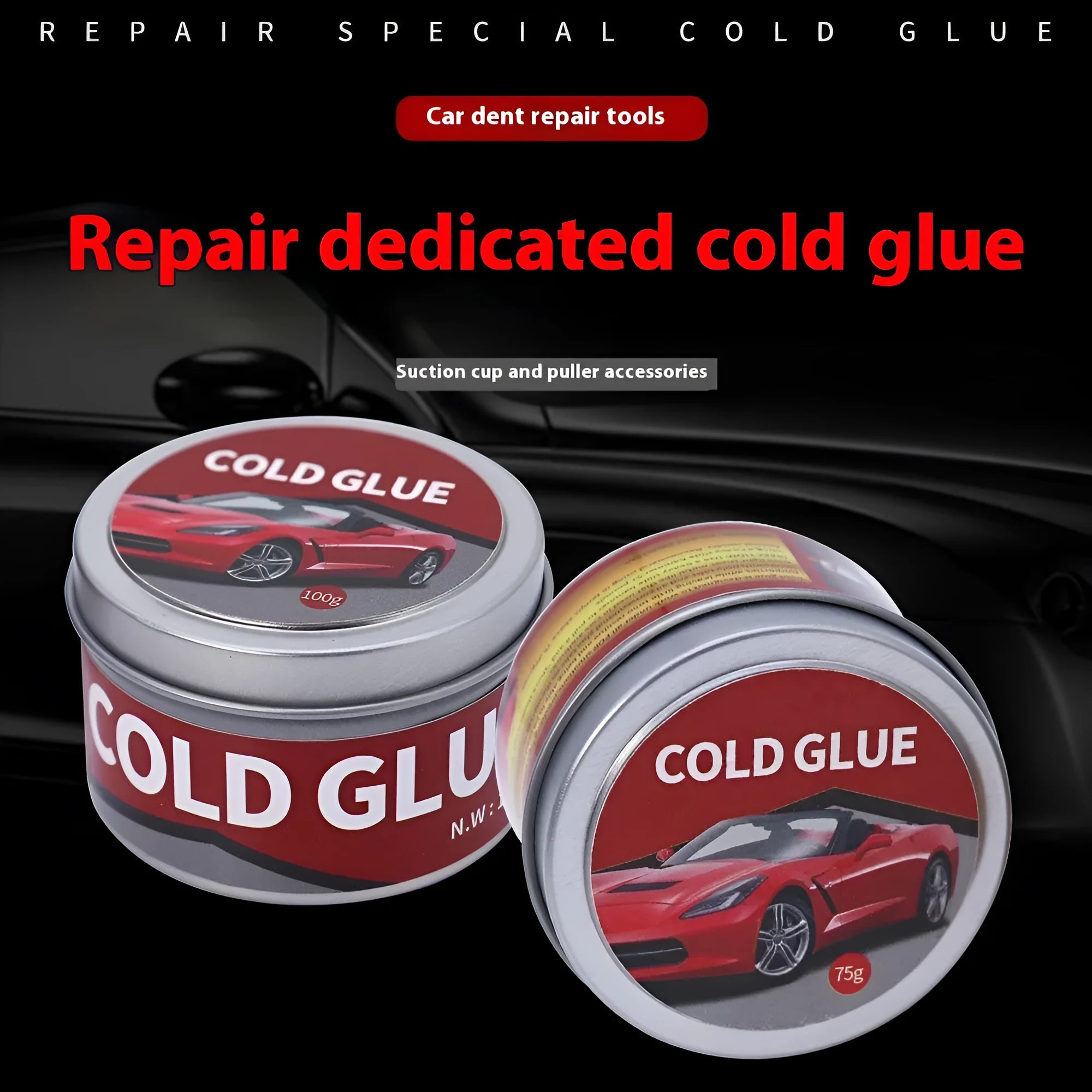 Automobile depression repair cold glue in 75g and 100g specifications for car dent removal