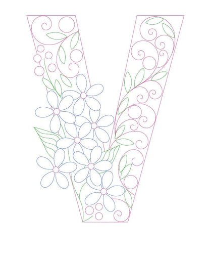 Paper Filigree Painting Kit - Letters for creative art projects