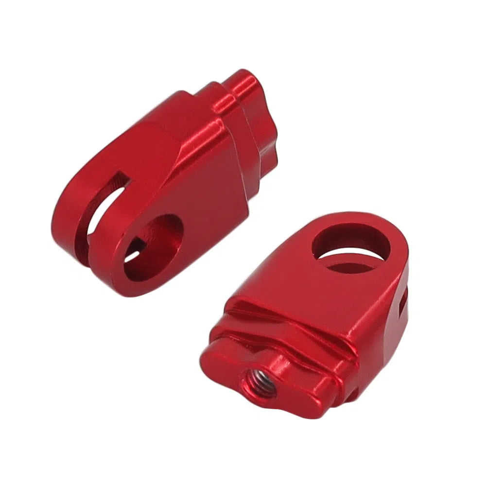 Aluminium alloy car shell column upgrade set in blue and red colours for vehicle exterior styling