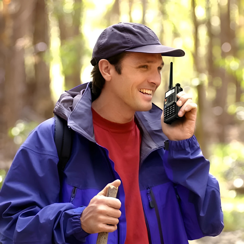 UV-5R dual band walkie talkie 10W 128 channels 2800mAh lithium battery black outdoor communication device