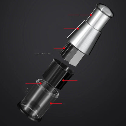 Stainless steel manual garlic crusher and onion chopper with food-grade plastic body