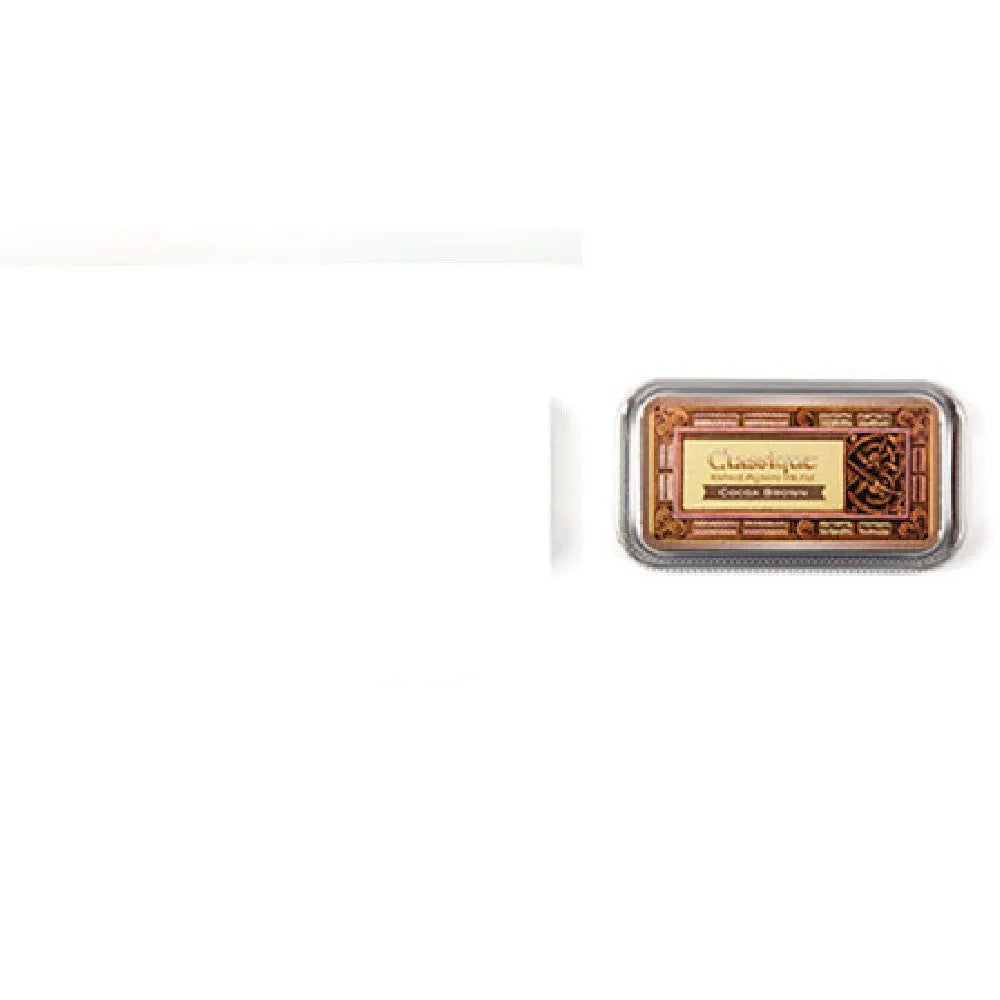 Rectangular stamp pad with oily ink for rubber stamps in five colour options