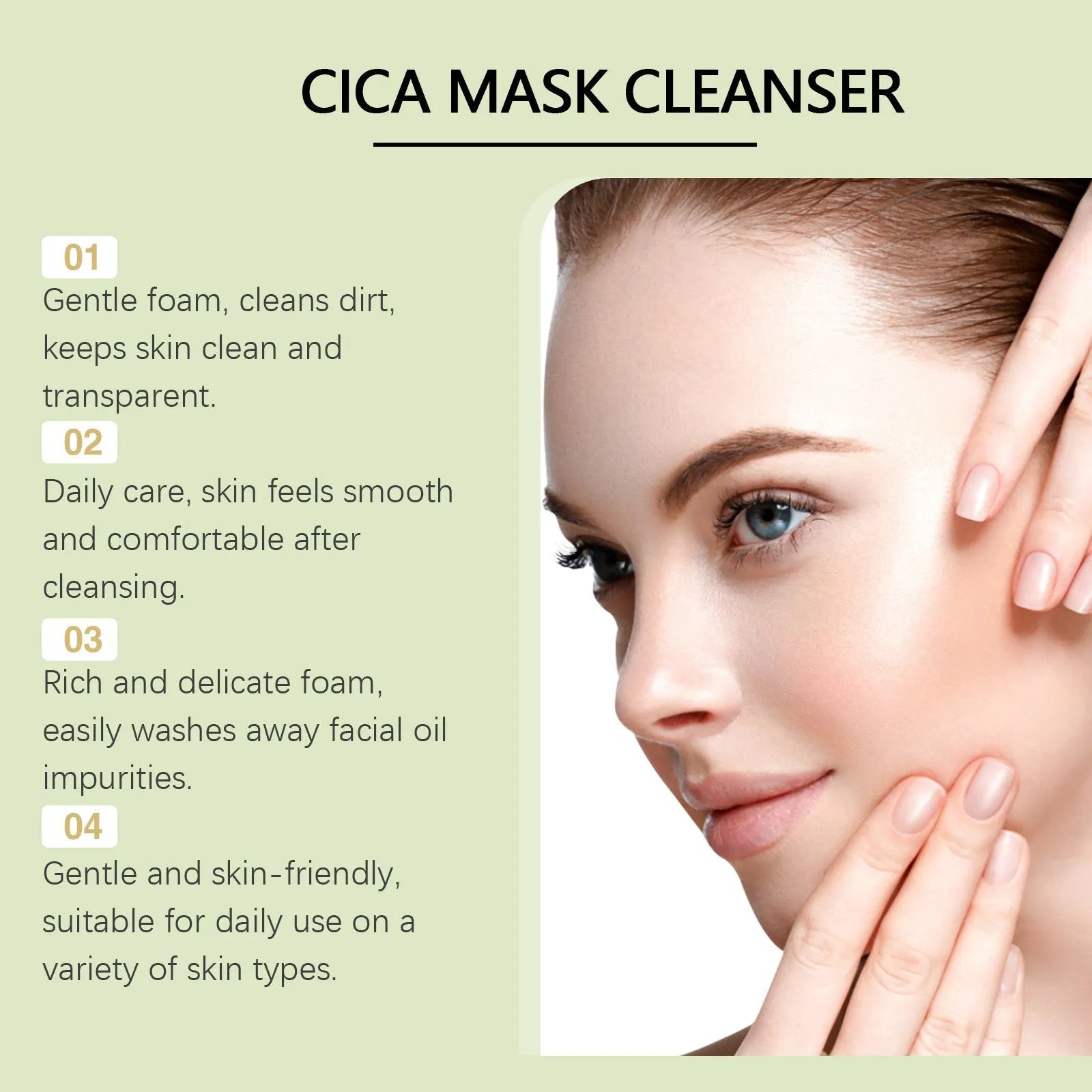 Centella Asiatica Soothing Facial Cleanser tube, 120g