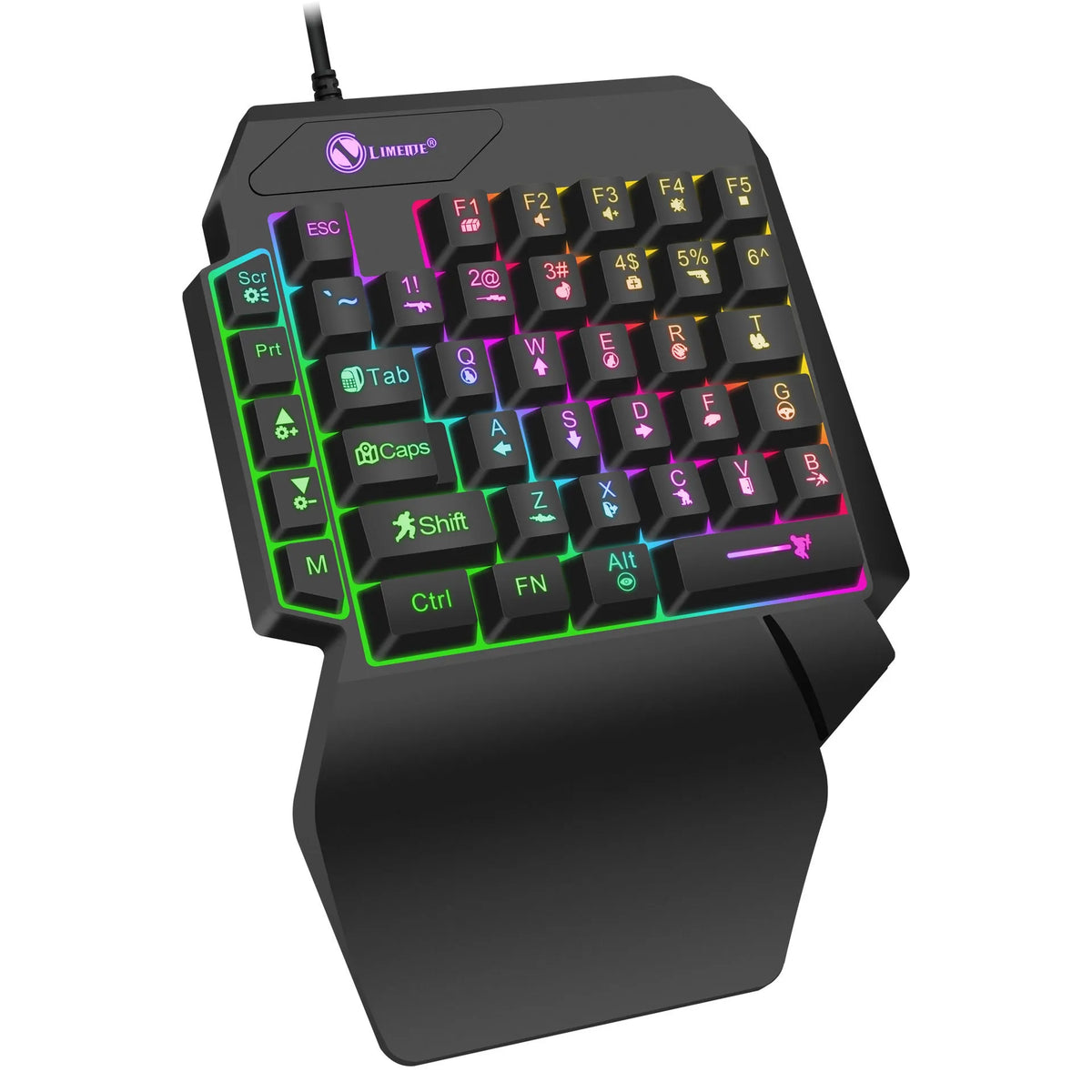 GK103S one-handed gaming mechanical keyboard mouse converter with 1.2 metre cable