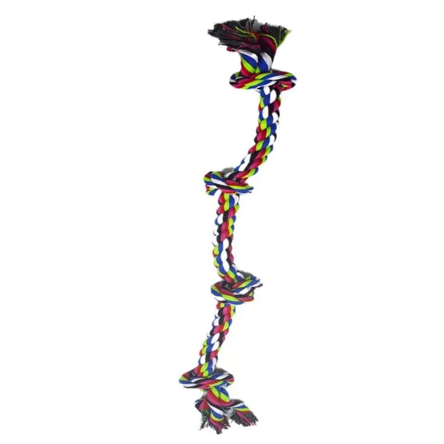 Heavy-duty cotton rope dog toys for large breeds with dental health benefits