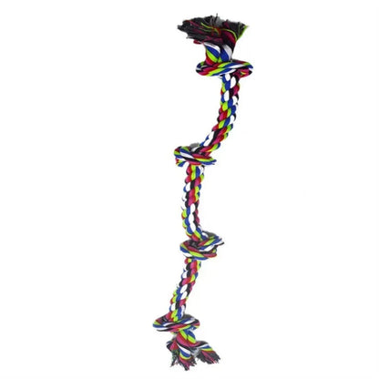 Heavy-duty cotton rope dog toys for large breeds with dental health benefits