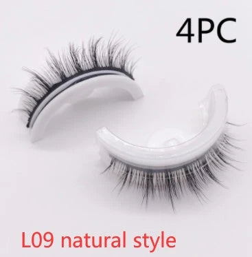 Captivating 3D layered mink-like false eyelashes for bold, voluminous eye makeup looks