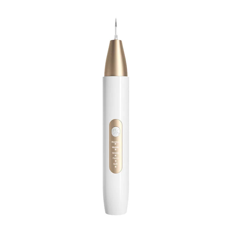 Gold ultrasonic tooth cleaner for tartar removal and stain cleaning