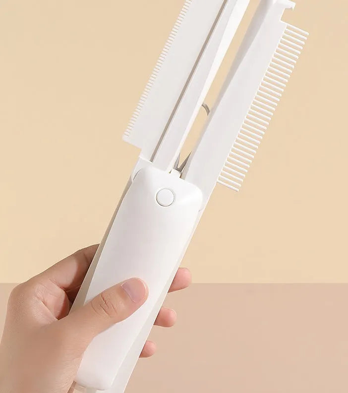 Pink and white ABS plastic pet grooming brush with hair removal and massage functions for dogs and cats
