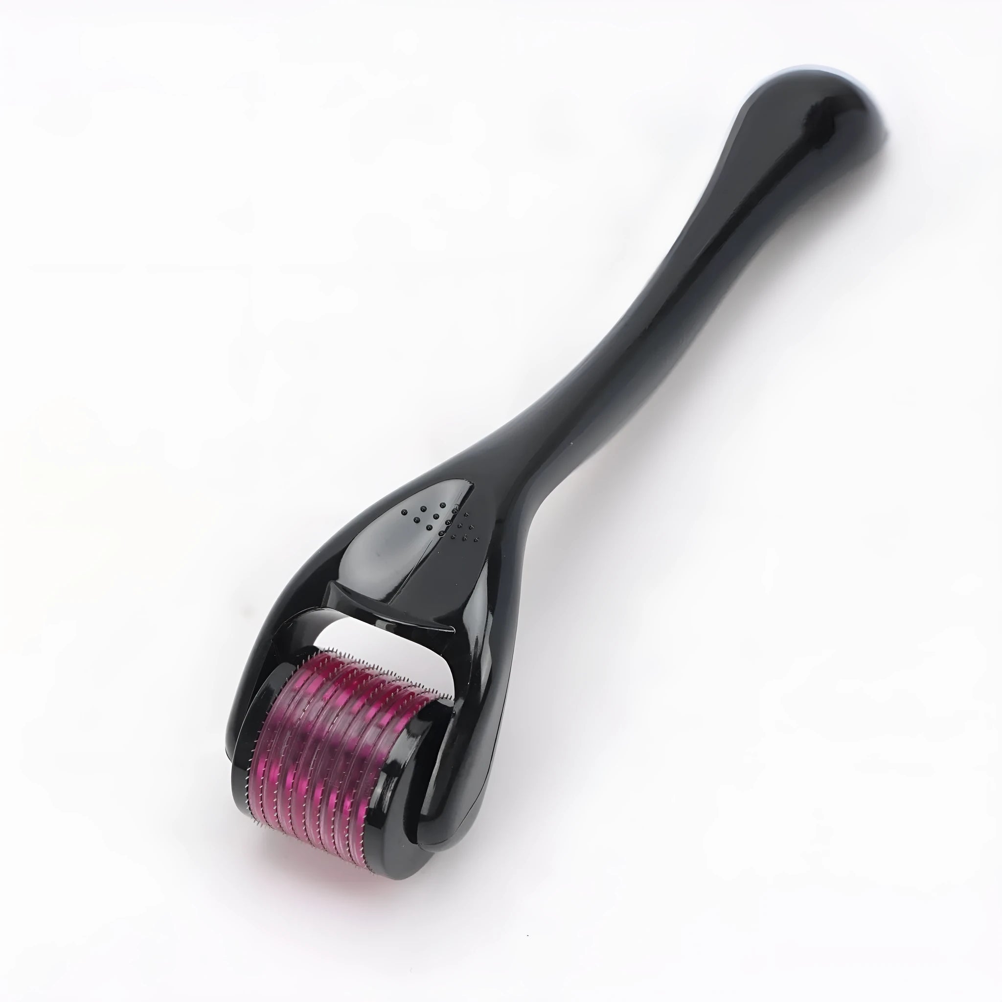 540 needle microneedle derma roller with colour wheel on black handle, showing 0.25mm specification.