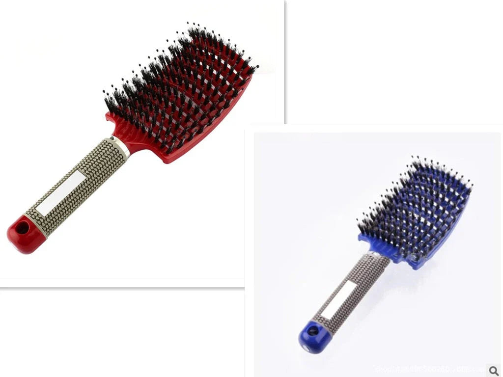 Ultra-Soft Detangling Hair Brush with Scalp Massage - Premium Bristles and Nylon for Effortless Tangle-Free Hair