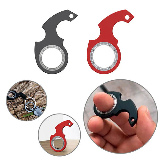 Handy Fidget Spinner Keychain with various color options, designed to relieve stress and improve focus through mindful fidgeting