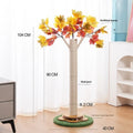 Sisal cat climbing frame maple leaf design with branches for claw scratching without debris