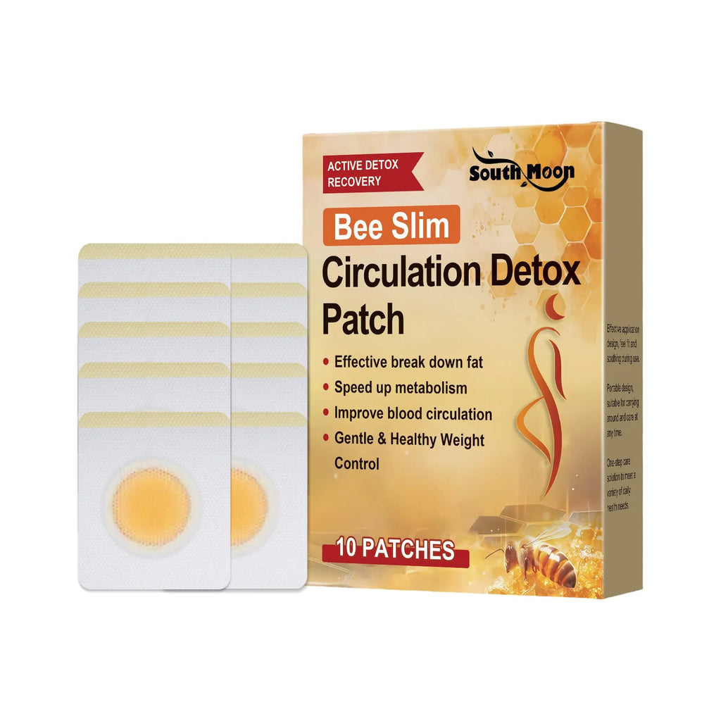 Pack of 10 herbal bee venom and argy wormwood navel stickers for body contouring