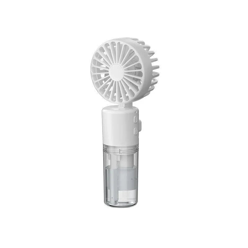 Portable Handheld Misting Fan with 4 Wind Speed Settings, USB Rechargeable, Compact and Lightweight Design for Cooling on the Go