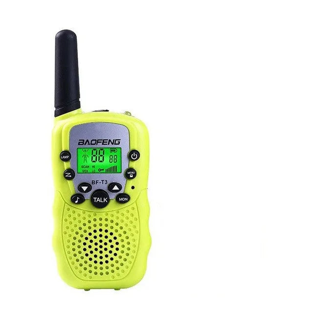 Children's walkie talkie set in five colours with 22 UHF channels for outdoor communication