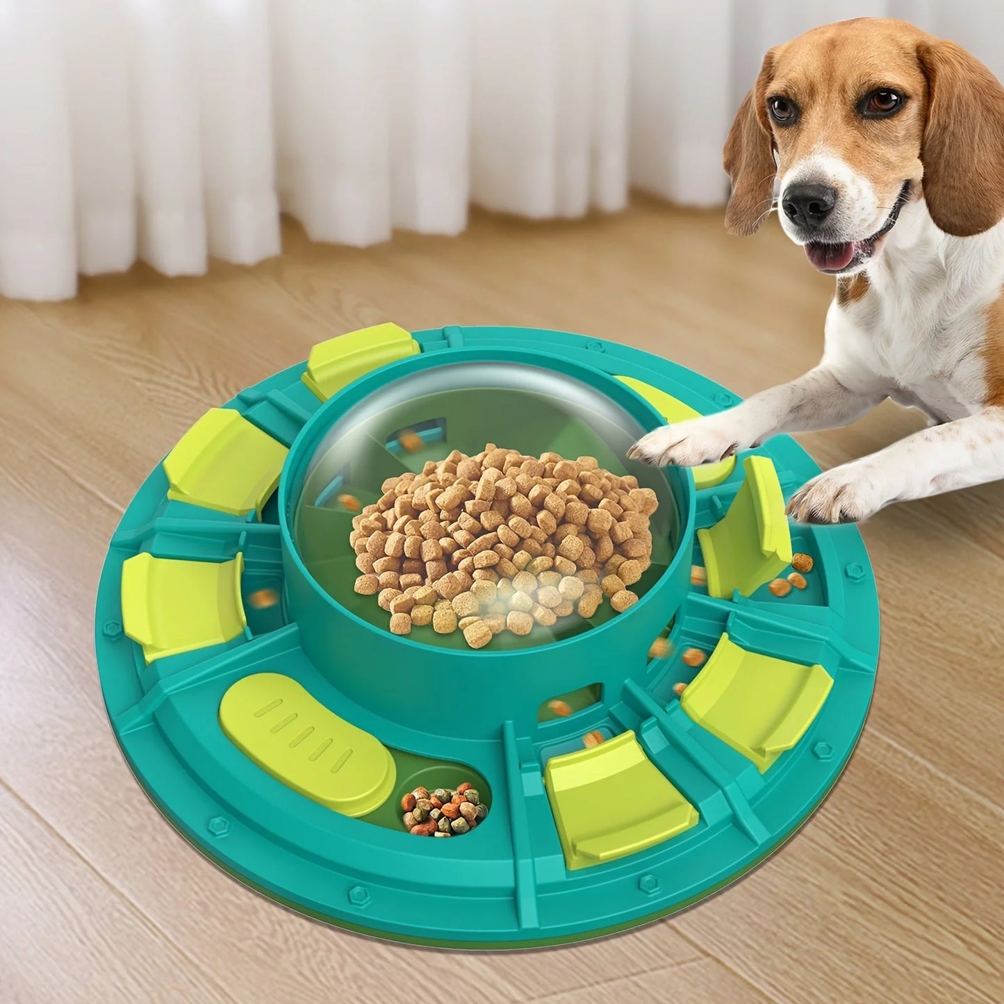 Interactive dog puzzle toy for IQ improvement and slow feeding