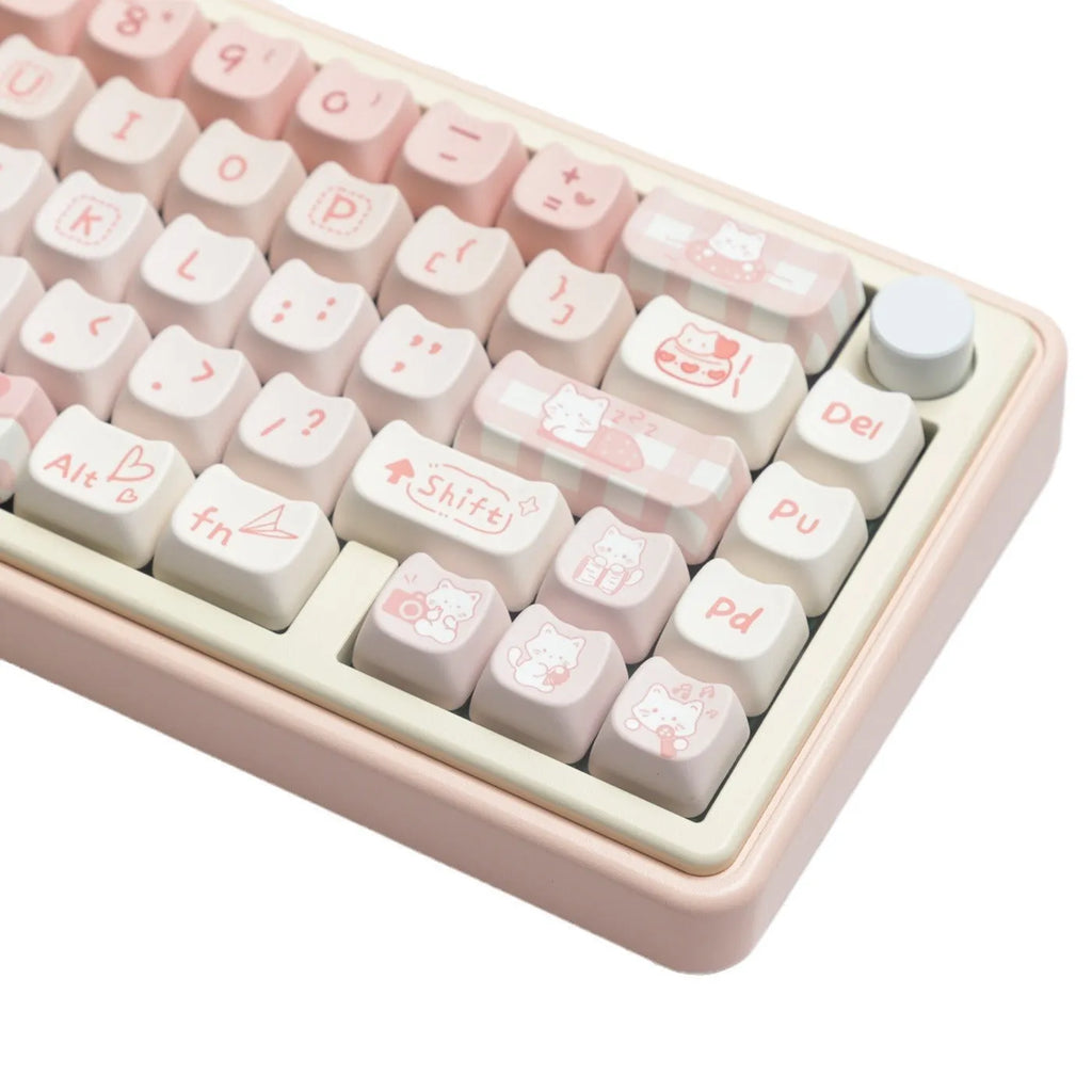 Full set of PBT keycaps for mechanical keyboard with over 98 keys excluding 7u and spacebar