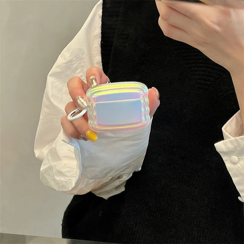 Silicone laser headset case for AirPods with magic laser ring design