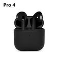 Pro4 Black and Pro4 White in-ear wireless Bluetooth sports headphones on a plain background.