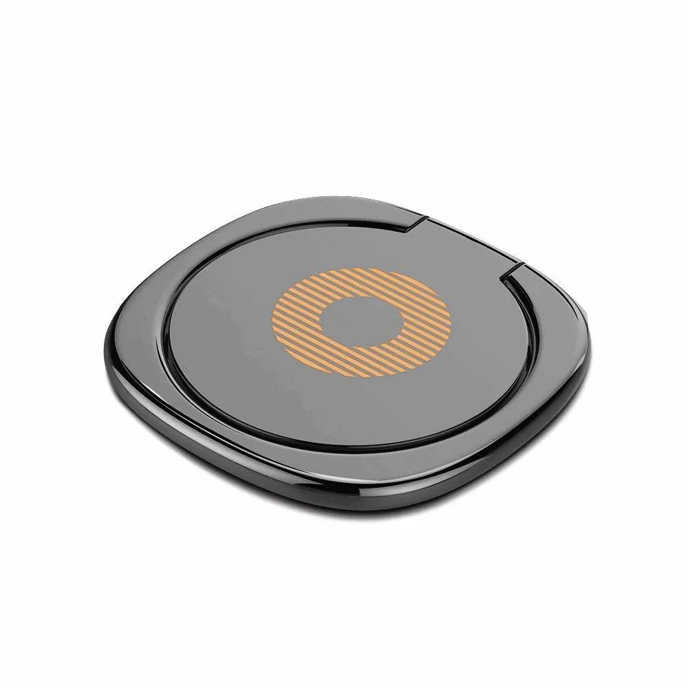 Magnetic ring holder 360 degree rotating desktop stand for universal smartphone in black